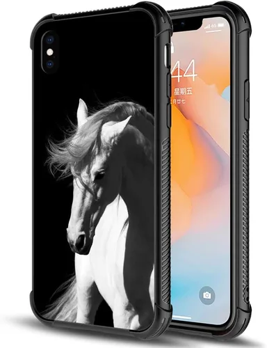 Vista 12 de DAIZAG Funda compatible con iPhone XR, protección completa, a prueba de golpes, antiarañazos, funda de poliuretano termoplástico para hombre y Flor