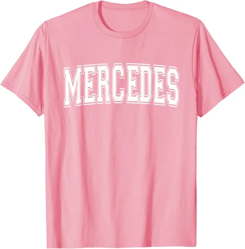 Vista 95 de MERCEDES TX TEXAS USA - Camiseta deportiva vintage estilo Varsity, Negro, S