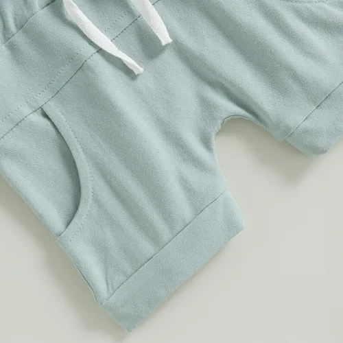 Vista 14 de Conjunto de camiseta de manga corta para bebé niño y niña, camiseta de manga corta, pantalones cortos casuales, ropa para recién nacidos, 6, 12, 18