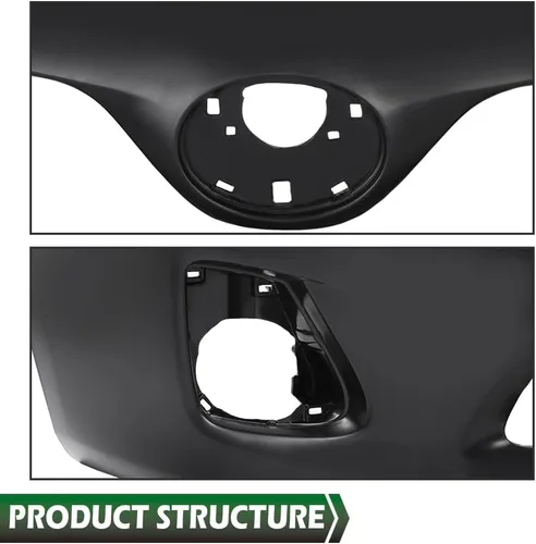 Vista 8 de GRAND ORANGE Cubierta de parachoques delantero imprimada compatible con Toyota Corolla Base CE L LE 2011 2012 2013 5211903901, TO1000372