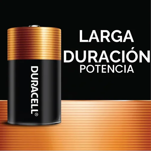 Vista 3 de DURACELL Coppertop D Baterías D con potencia de larga duración, batería alcalina multiusos para dispositivos domésticos y de oficina, 10