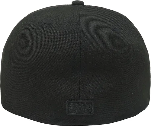 Vista 4 de New Era 59Fifty Hat Philadelphia Phillies Gorra ajustada negra sobre negro 11591117