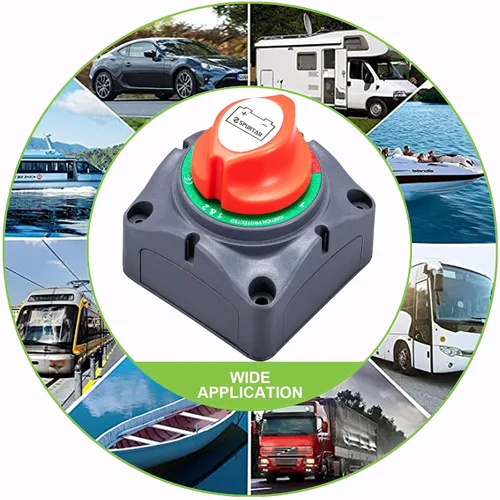 Vista 9 de Spurtar Interruptor de desconexión de batería de automóvil, 12 V, 24 V, 48 V, 1-2 ambas apagadas, interruptor de apagado de batería, apagado