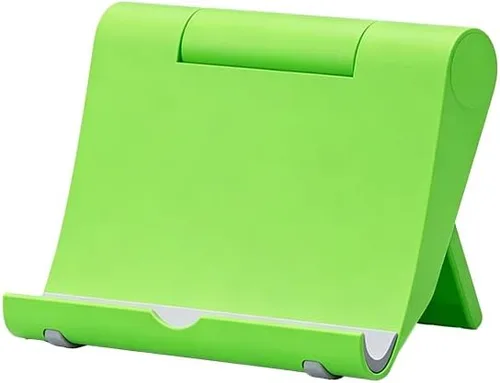 Vista 9 de Soporte para tableta, soporte plegable ajustable para teléfono celular, compatible con la mayoría de iPad y teléfonos inteligentes, accesorio