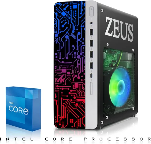 Vista 3 de TechMagnet PC de escritorio para juegos, Intel i7 6ª generación, Zeus Pro 4, GT 1030, ARGB de RAM de 16 GB, SSD de 1 TB + disco duro de 2 TB