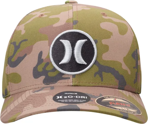 Vista 6 de Hurley Sombrero para hombre - H2O-DRI Super Icon Gorra elástica con ala curvada
