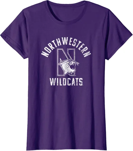 Vista 4 de Northwestern University Wildcats - Camiseta grande, Púrpura
