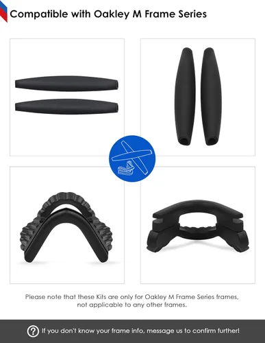 Vista 5 de BLAZERBUCK Kits de calcetines de repuesto para gafas de sol Oakley M Frame Series
