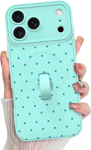 Vista 67 de KANGHAR Compatible con iPhone 17 Pro Case Spot Pattern - Negro Mancha rosada negra