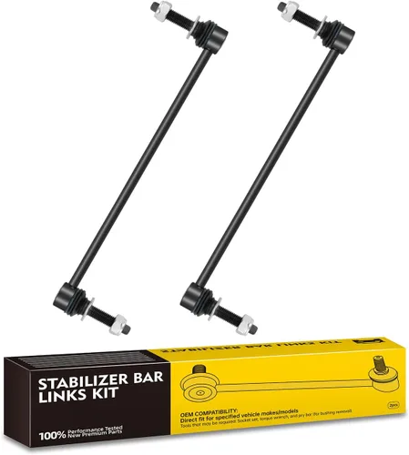 Vista 19 de TOVASTY 2 piezas eslabones de barra estabilizadora compatibles con Chevy Silverado 1500 2007-2016, Avalanche 07-13, Suburban 15-16, compatibles