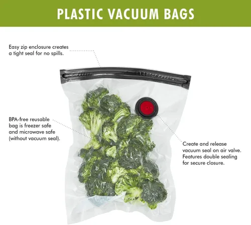 Vista 4 de Zwilling Fresh & Save. Juego de bolsas selladoras al vacío para alimentos.