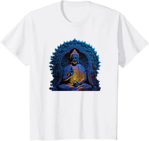 Vista 69 de Estatua de Buda Yoga Budismo Zen Buddhism Meditation T-Shirt Negro