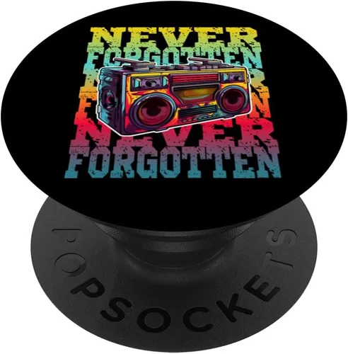 Vista 6 de Vintage Boombox Retro Radio 80's 90's Music Lover PopSockets MagSafe PopGrip para iPhone