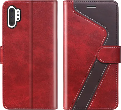 Vista 9 de Funda tipo cartera para Samsung Galaxy Note 8, funda de piel con bloqueo RFID, soporte magnético con tapa abatible, a prueba de golpes, compatible