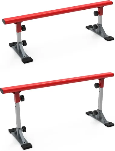 Vista 3 de FreshPark Carril de molienda sólida profesional - Altura ajustable: 13" - 19" H - Skatepark portátil, extensible y duradero
