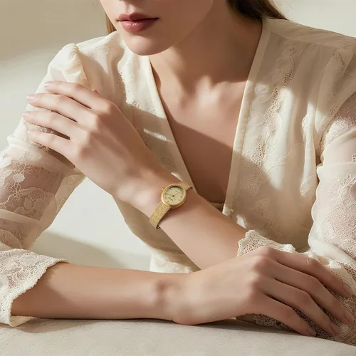 Vista 7 de BERNY Relojes de oro vintage para mujer, elegante reloj de pulsera ovalado para mujer, relojes analógicos de cuarzo para mujer, 3ATM resistente al