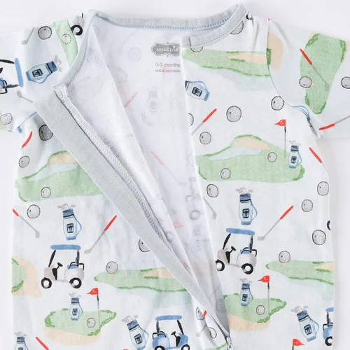 Vista 3 de Mud Pie Cama con pies de golf para bebés y niños