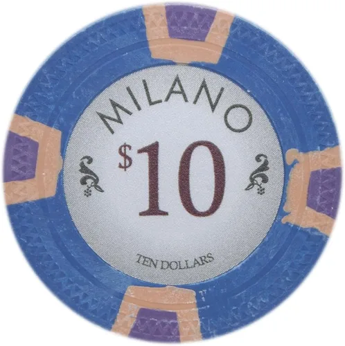 Vista 8 de Claysmith Gaming Milano Casino - Fichas de póquer de arcilla de grado 0.35 oz, paquete de 50