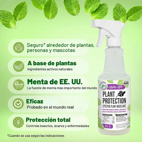 Vista 3 de Mighty Mint Spray de protección vegetal de aceite de menta, 16 onzas