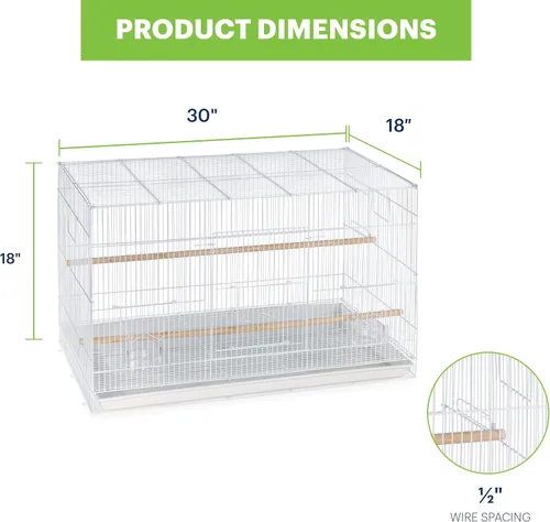 Vista 5 de Prevue Productos para mascotas Jaula para aves Blanca