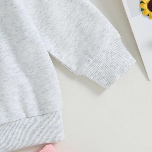Vista 37 de GOOCHEER Conjunto de ropa de manga larga para niña pequeña, camisa y pantalones para niña, conjunto de ropa de primavera, otoño e invierno