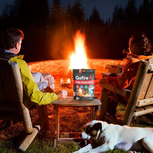 Vista 4 de GOFIRE Iniciador de fuego de viaje para acampar, senderismo, mochilero Usos: Parrilla, fogata, chimenea, estufa de leña Todo propósito