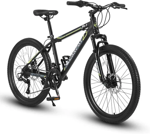 Vista 27 de Full Suspension Mountain Bike 21-Speed Verde