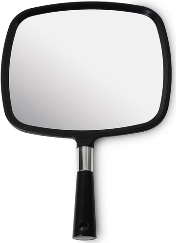 Vista 2 de Mirrorvana Paquete de 5 espejos de mano grandes y cómodos (negro)