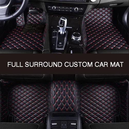Vista 5 de Tapete de cuero completo envolvente personalizado para Nissans Sulphy Teana J32/L33 Sentra Qashqai J10/J11 Leaf March GTR Cefiro Terra
