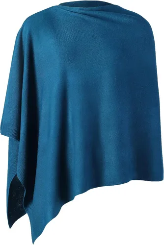 Vista 62 de Fomolom Ponchos para mujer, versátil, ligero, tejido sólido, chal envolvente, bufanda, accesorios para mujer
