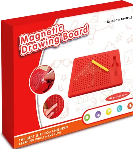 Vista 7 de Mesa de dibujos magnética con lapicero magnético, punta magnética.