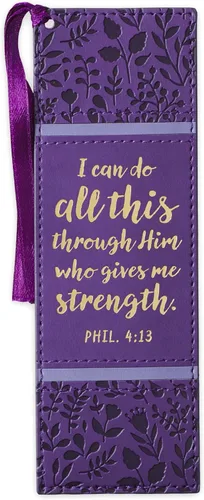 Vista 9 de Christian Art Gifts - Marcapáginas premium de piel sintética vegana con escritura bíblica para mujeres: Cuando ella habla - Proverbios 31:26, Marrón