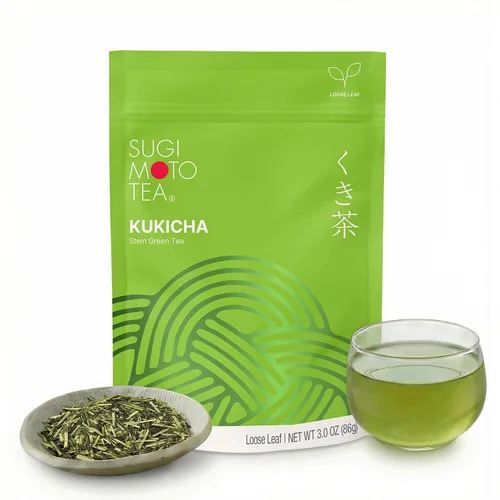 Vista 14 de SUGIMOTO Té japonés Genmaicha con hoja suelta Matcha 3.5 oz 100% Hecho en Japón, Shizuoka, Té Verde Sencha con Arroz Asado y Matcha, 3.5 oz