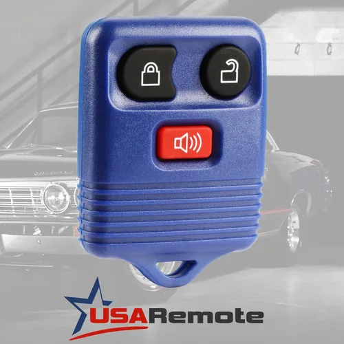 Vista 2 de Llavero compatible con control remoto sin llave para Ford Lincoln Mercury Mazda 1998-2016 (Azul)