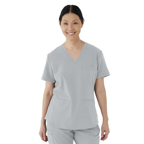 Vista 21 de Medline Lexington AVE - Camiseta médica para mujer, color morado real, talla M, cada una Negro