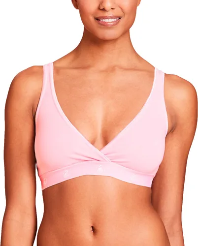 Vista 6 de La Leche League International Bralette para mujer Jacquard negro