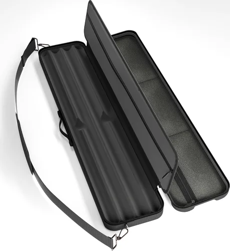 Vista 7 de Casemaster Parallax Guard - Estuche para taco de billar de 2 x 2, con capacidad para 2 culatas y 2 ejes, funda acolchada de espuma, Oxford 600D