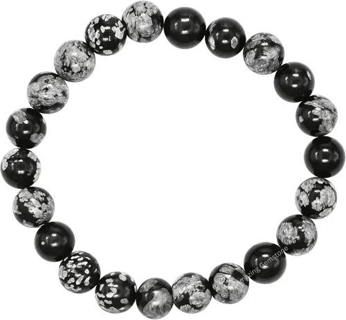 Vista 713 de Amazing Gemstone Crystal Bracelet for Women Men's Gifts - Protection Healing Crystal Bracelet - 8mm Gemstone Beaded Stretchable Bracelet Pulseras