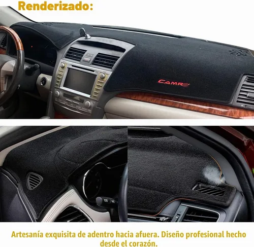 Vista 5 de Alfombrilla para salpicadero, cubierta acolchada para tablero, antideslizante, personalizada, compatible con Toyota Camry 2007-2011, protector