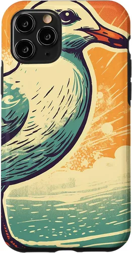 Vista 27 de iPhone 16 Retro Seagull Case