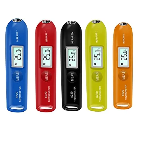 Vista 7 de Bolígrafo termómetro infrarrojo digital, pequeño bolígrafo de temperatura portátil con pantalla LCD, selección Celsius o Fahrenheit, temperatura sin