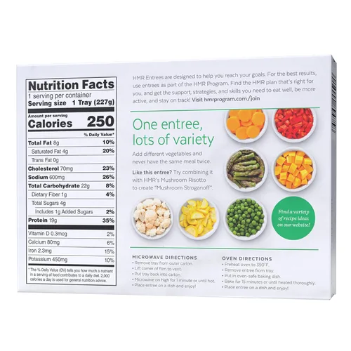 Vista 9 de HMR Ternera Stroganoff con Fideos Entrée Almuerzo o Cena Pre-empaquetada Listo para Comer 19 g de Proteína Comida Baja en Calorías Porción