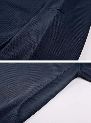 Vista 4 de Camiseta de cuello polo táctica Tacvasen para hombre, diseño de manga larga y corta, para deportes y uso al aire libre