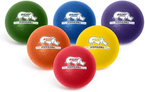 Vista 4 de Champion Sports® Rhino Skin® Juego de pelotas de eva de bajo rebote y unidades individuales para patio de juegos, educación física, patio trasero