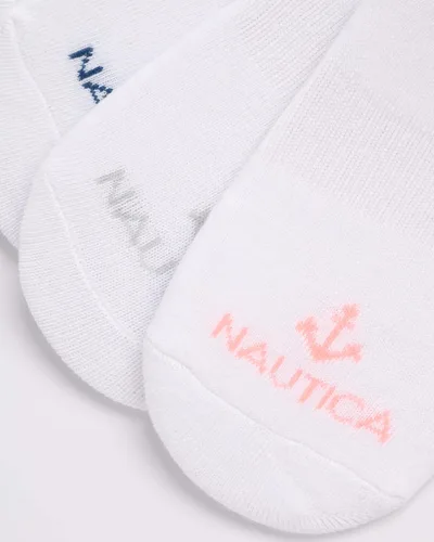 Vista 3 de Nautica Calcetines para mujer Forros de puños invisibles (paquete de 12)