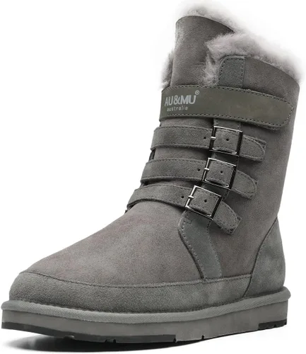 Vista 9 de Aumu - Botas de nieve de invierno para mujer Beige