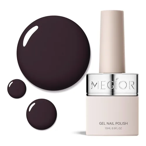 Vista 55 de MEGIOR Esmalte de uñas de gel libre de TPO, 0.5 onzas líquidas, base de gel transparente para remojar la lámpara de uñas LED, capa base de larga