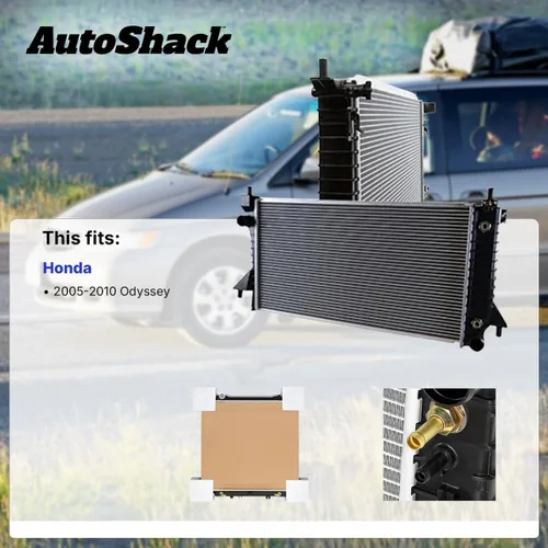 Vista 2 de Autoshack - Radiador compatible con Honda, Odyssey 2005-2010, V6 3.5L