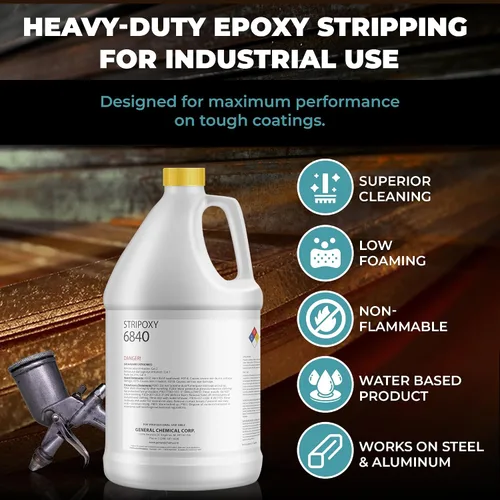 Vista 3 de Stripoxy 6840 - Decapante epoxi a base de agua para tanque de remojo, 1 galón