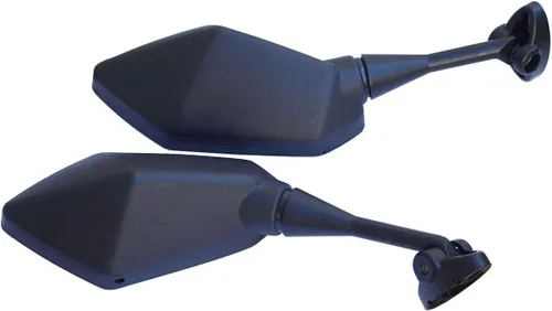 Vista 2 de Compatible con 1 par de espejos negros para motocicleta Kawasaki Ninja 500R 2006